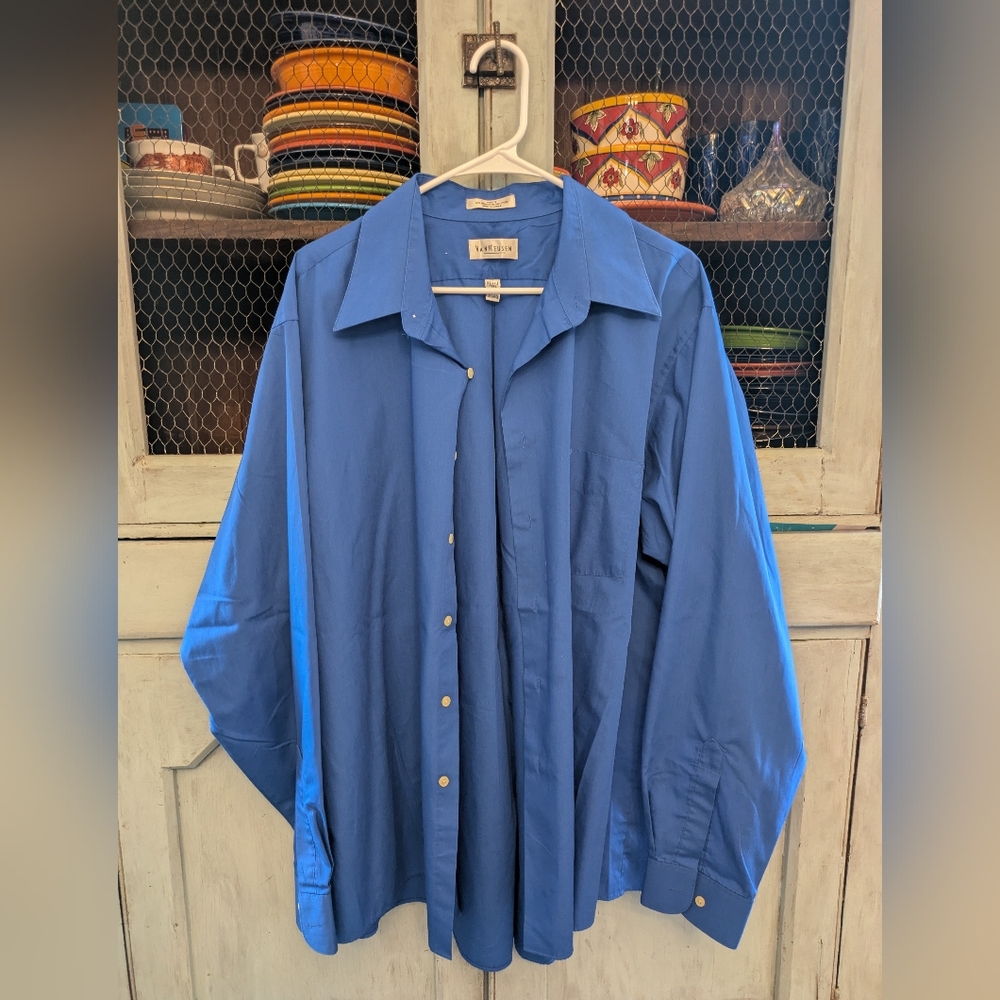 Van Heusen Blue Button-Up Shirt